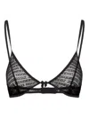 Dsquared2 Logo Triangle Bra In Black