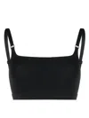 Dsquared2 Black Bikini Top With Adjustable Straps In Black