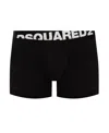 Dsquared2 Two-pack Logo-waistband Briefs In Black