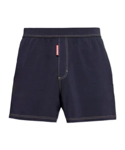 Dsquared2 Logo Underwear In Blue