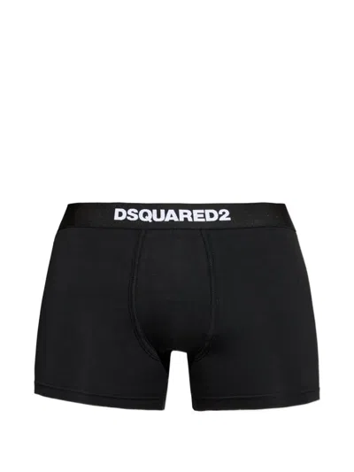 Dsquared2 Logo-waistband Boxers In Black