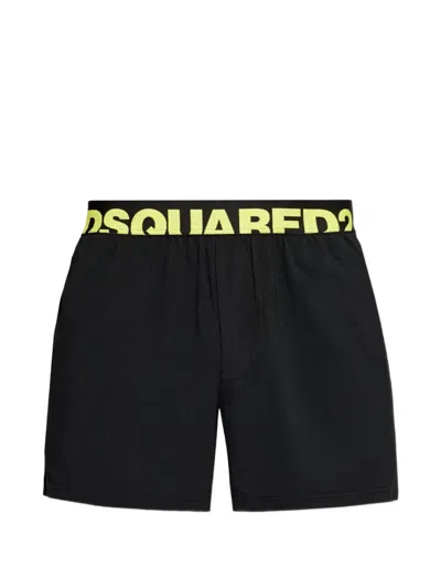 Dsquared2 Logo-waistband Boxers In Black