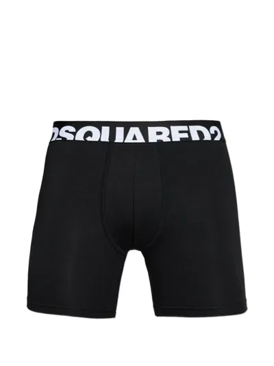 Dsquared2 Logo-waistband Boxers In Black