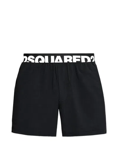 Dsquared2 Logo-waistband Boxers In Black