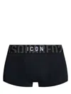 Dsquared2 Contrasting Logo Boxers In Black