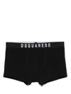 Dsquared2 Two-pack Logo-waistband Briefs In Black
