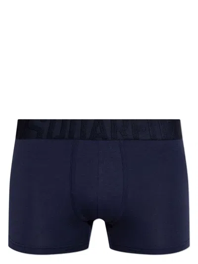 Dsquared2 Logo-waistband Boxers In Blue