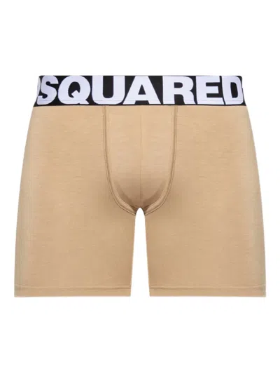 Dsquared2 Logo-waistband Boxers In Neutrals
