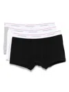 Dsquared2 Pack Of Three Black Stretch-cotton Boxers In Black