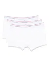 Dsquared2 White Logo Cotton Boxer Briefs Set In White