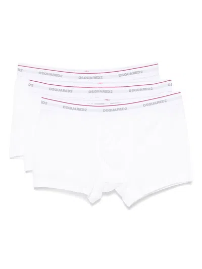 DSQUARED2 LOGO-WAISTBAND BOXERS (PACK OF THREE)