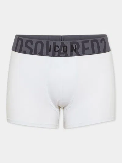 Dsquared2 Logo-waistband Boxers In White
