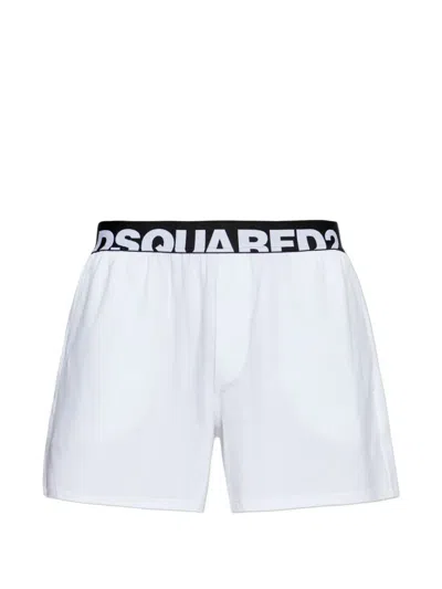 Dsquared2 Logo-waistband Boxers In White