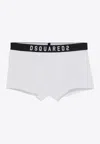 Dsquared2 Logo-print Waistband Briefs In White