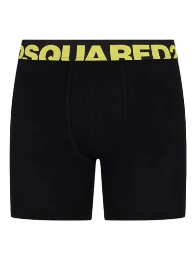 Dsquared2 Logo-waistband Brief In Black