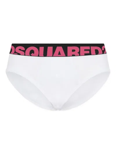 Dsquared2 Logo-waistband Brief In White