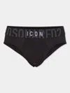 Dsquared2 Logo-waistband Briefs In Black