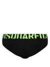 Dsquared2 Logo-waistband Briefs In Black