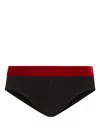 Dsquared2 Logo-waistband Briefs In Black