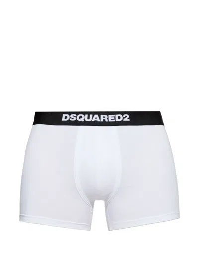 Dsquared2 Logo-waistband Briefs In Brown