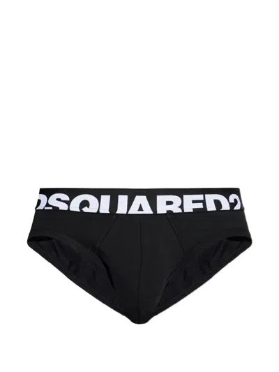 Dsquared2 Logo Waistband Briefs In Multi