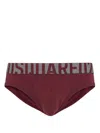 Dsquared2 Logo-waistband Briefs In Red