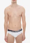 Dsquared2 Logo-print Waistband Briefs In White