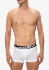 Dsquared2 Logo-waistband Pack Of Two Boxer Shorts In White