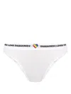 Dsquared2 Logo-waistband Briefs In White