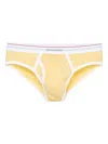 Dsquared2 Logo-waistband Briefs In Yellow