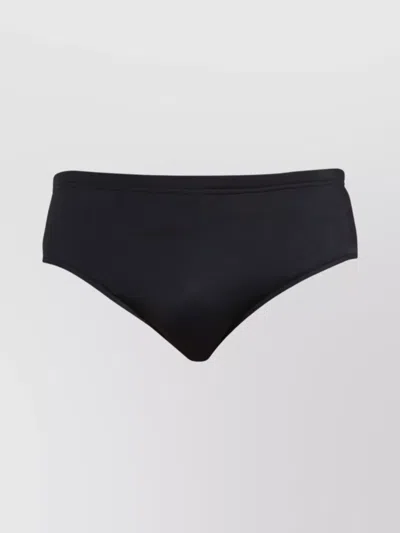 Dsquared2 Logo Waistband Low-rise Swimsuit In Black