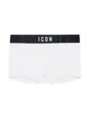 Dsquared2 Logo-waistband Stretch-cotton Boxers In White