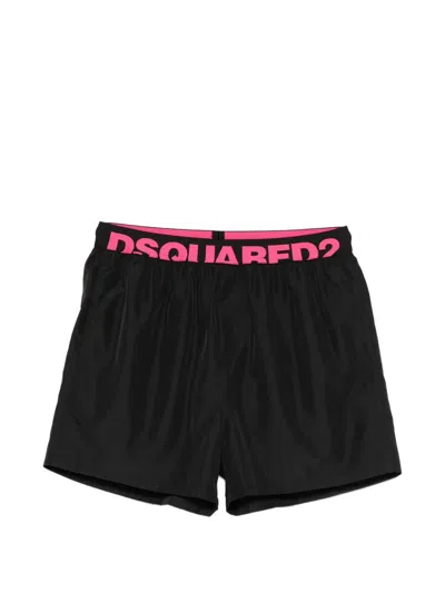 DSQUARED2 LOGO-WAISTBAND SWIM SHORTS