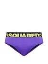 Dsquared2 Logo-waistband Swimming Trunks In Blue