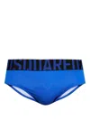 Dsquared2 Logo-waistband Swimming Trunks In Blue
