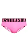 Dsquared2 Logo-waistband Swimming Trunks In Pink
