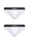 Dsquared2 Logo Waistband Two-pack Briefs