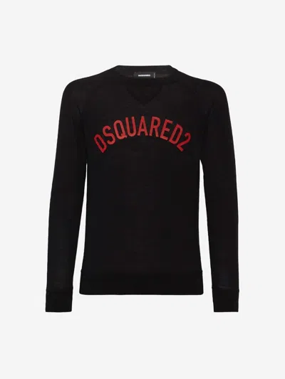 DSQUARED2 DSQUARED2 LOGO WOOL SWEATER