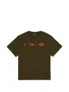 Dsquared2 Logo-appliqué T-shirt In Gray