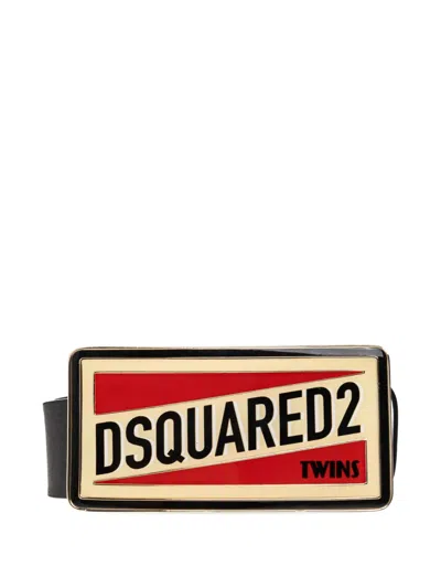 Dsquared2 Logo-buckle Belt In Multi