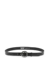 Dsquared2 Logo-debossed Leather Belt In Black