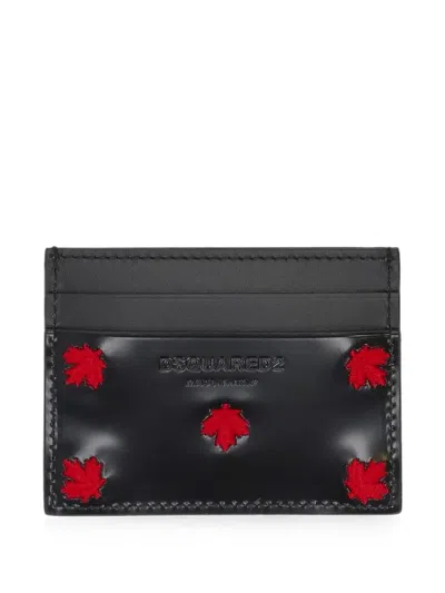 Dsquared2 Logo-debossed Wallet In Black