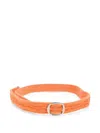 Dsquared2 Orange Twin Beach Solid Adjustable Belt In Orange