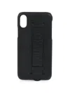 Dsquared2 Logo-detail Leather Iphone Case In Black