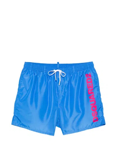 Dsquared2 Logo-detail Swim Shorts In Red