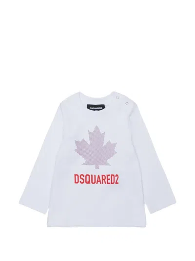 Dsquared2 Babies' Logo-detail Top In White