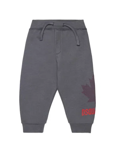 Dsquared2 Babies' Logo-detail Track Pants In Gray