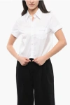 Dsquared2 Logoed Breast-pocket Mini Crop Shirt