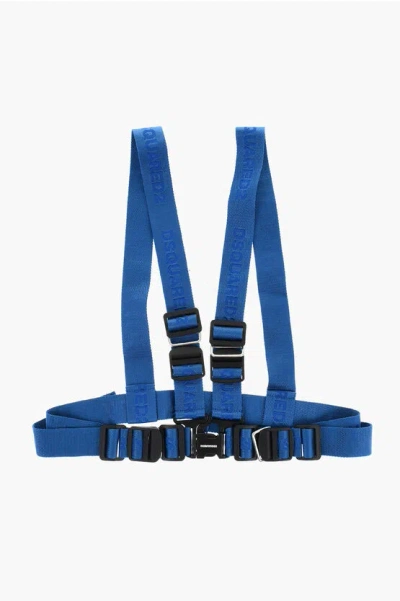 Dsquared2 Logoed Fabric Harness Belt With Metal Details 40mm