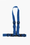 Dsquared2 Logoed Fabric Harness Belt With Metal Details 40mm In Blue